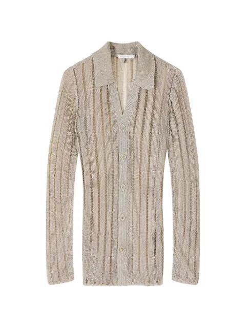 long-sleeved knitted button top by PATRIZIA PEPE