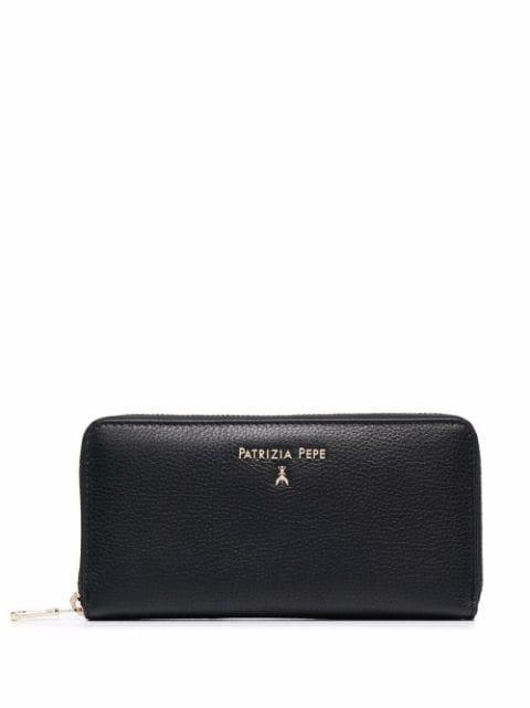 pebble-leather Continental wallet by PATRIZIA PEPE