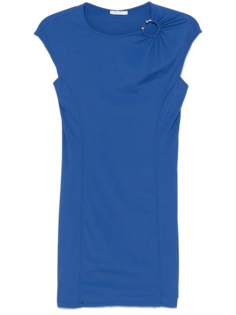 piercing-detail mini dress by PATRIZIA PEPE