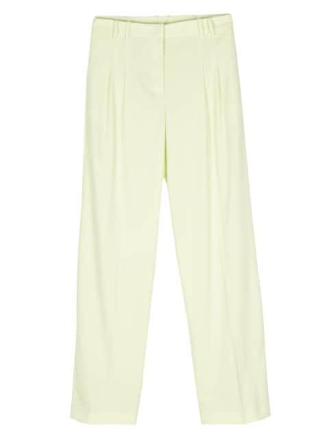 pleat-detail straight-leg trousers by PATRIZIA PEPE