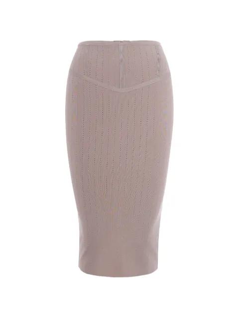 pointelle-knit pencil skirt by PATRIZIA PEPE