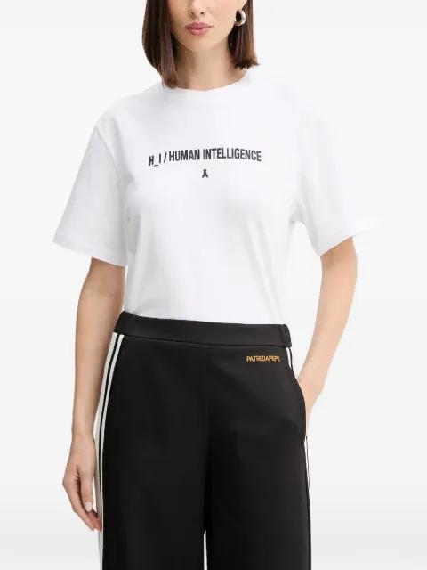 print-detail crew neck T-shirt by PATRIZIA PEPE