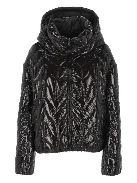 quilted hoodied jacket by PATRIZIA PEPE