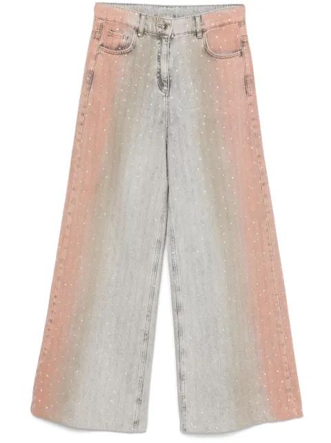 rhinestone-embellished jeans by PATRIZIA PEPE