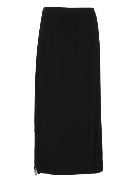 ribbed midi skirt by PATRIZIA PEPE