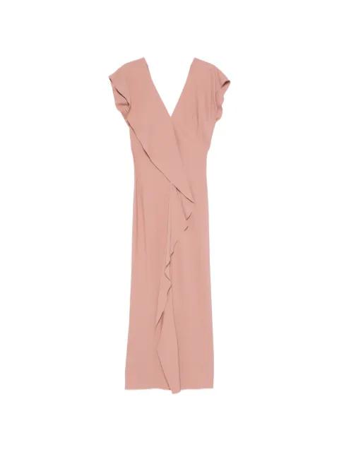 ruffled V-neck maxi dress by PATRIZIA PEPE