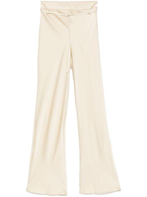 satin trousers by PATRIZIA PEPE