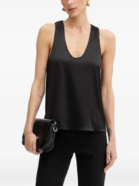 scoop-neck logo-detail blouse by PATRIZIA PEPE