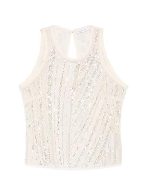 sleeveless embroidered top by PATRIZIA PEPE