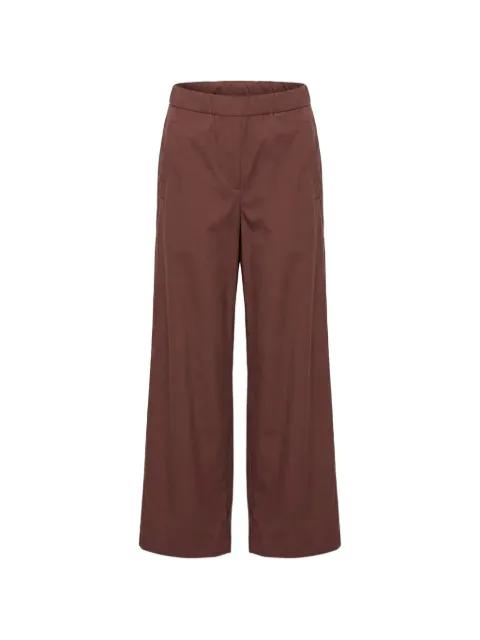 straight-leg poplin trousers by PATRIZIA PEPE