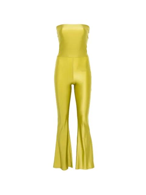 strapless flared-leg jumpsuit by PATRIZIA PEPE
