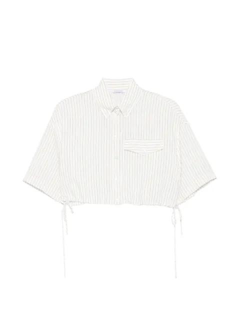 striped cropped top by PATRIZIA PEPE