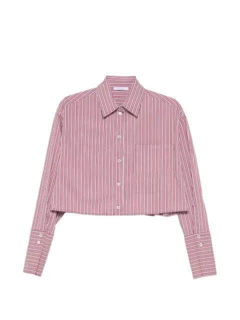 striped-pattern cropped shirt by PATRIZIA PEPE