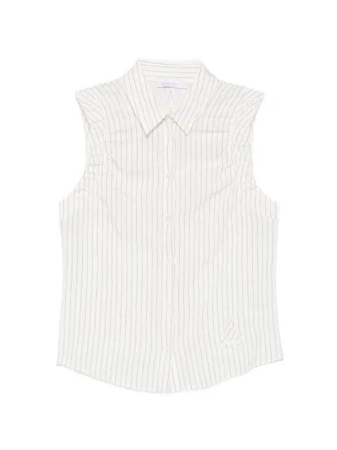 striped sleeveless shirt by PATRIZIA PEPE