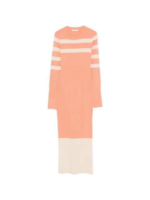 striped two-tone knit dress by PATRIZIA PEPE
