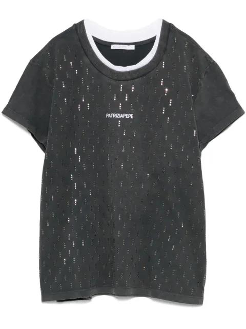 studded T-shirt by PATRIZIA PEPE