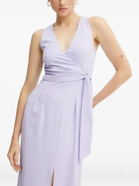 wrap-front midi dress by PATRIZIA PEPE