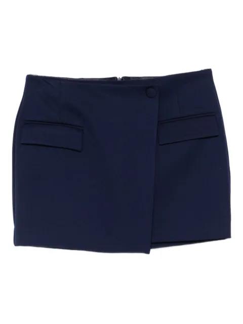 wrap-front mini skirt by PATRIZIA PEPE