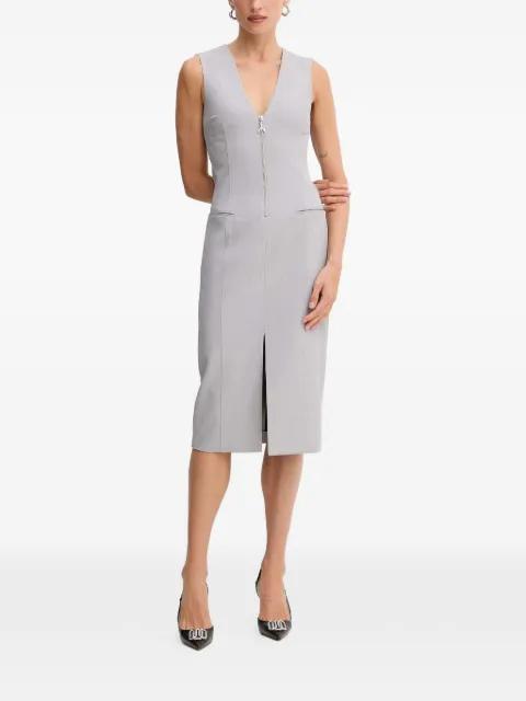 zip-fastening sleeveless midi dress by PATRIZIA PEPE