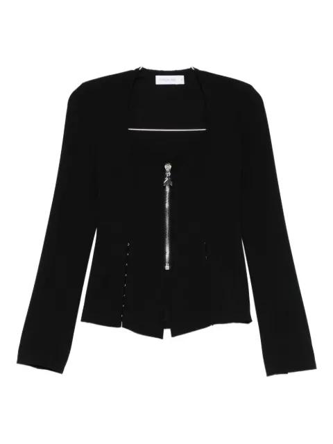 zip-up blazer by PATRIZIA PEPE