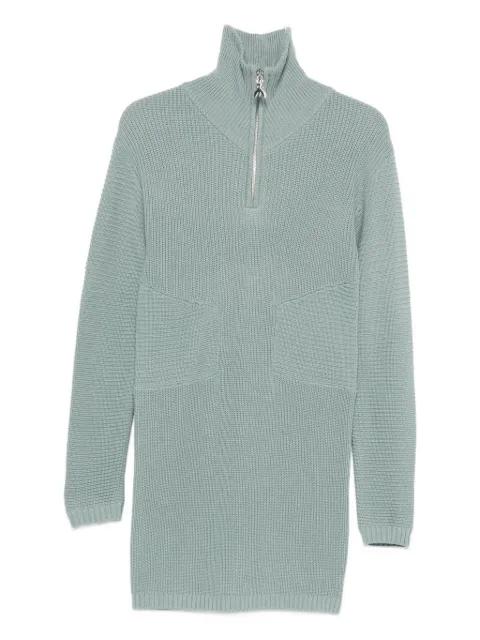 zip-up knitted dress by PATRIZIA PEPE