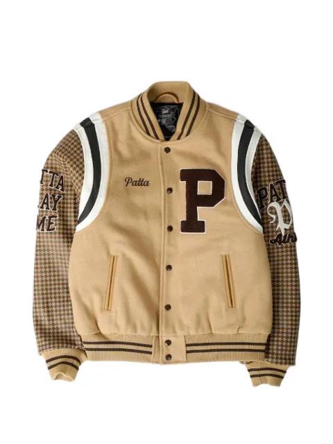 Athletic P houndstooth-pattern jacket by PATTA