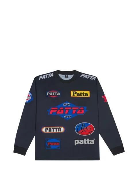long sleeve logo-detail T-shirt by PATTA