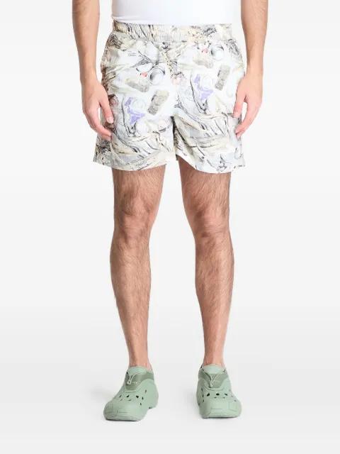 print-detail swim shorts by PATTA