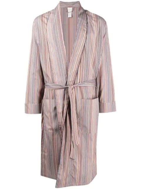 Artist Stripe tie-waist jacket by PAUL SMITH