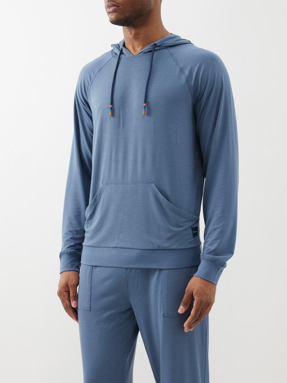 Artist Stripe-tip modal-blend hoodied pyjama top by PAUL SMITH
