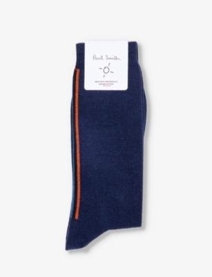 Artist stripe-pattern organic-cotton blend sock by PAUL SMITH