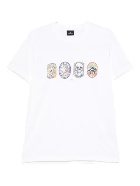 Badges cotton T-shirt by PAUL SMITH