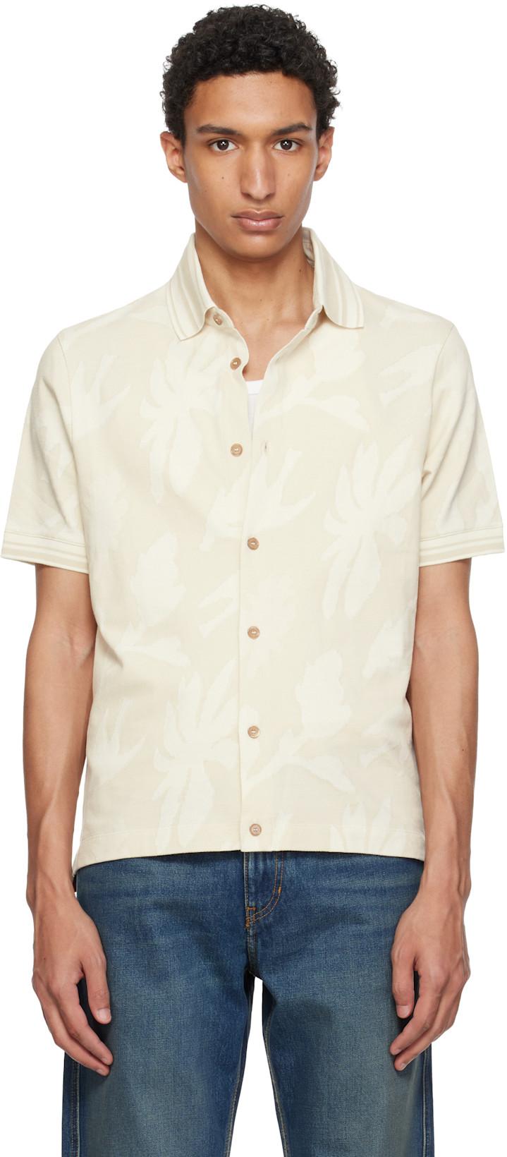 Beige Jacquard Shirt by PAUL SMITH