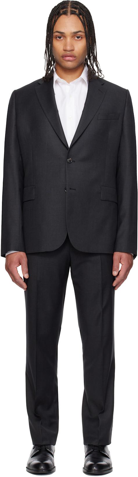 Black Tailored Two Button Suit by PAUL SMITH