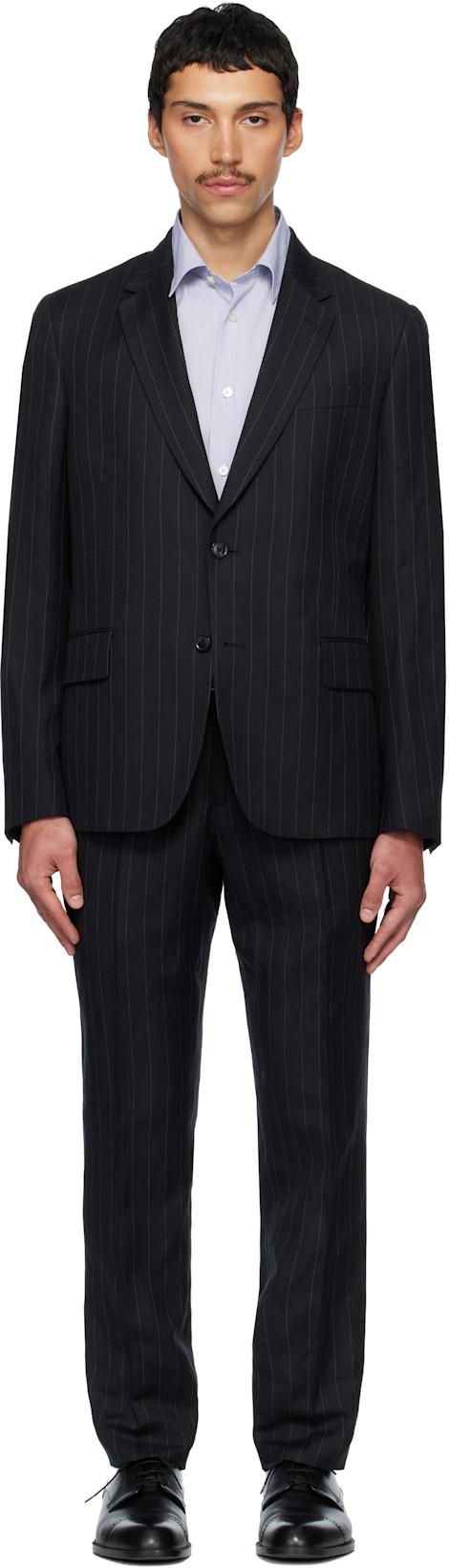 Black Tailored Two-Button Suit by PAUL SMITH