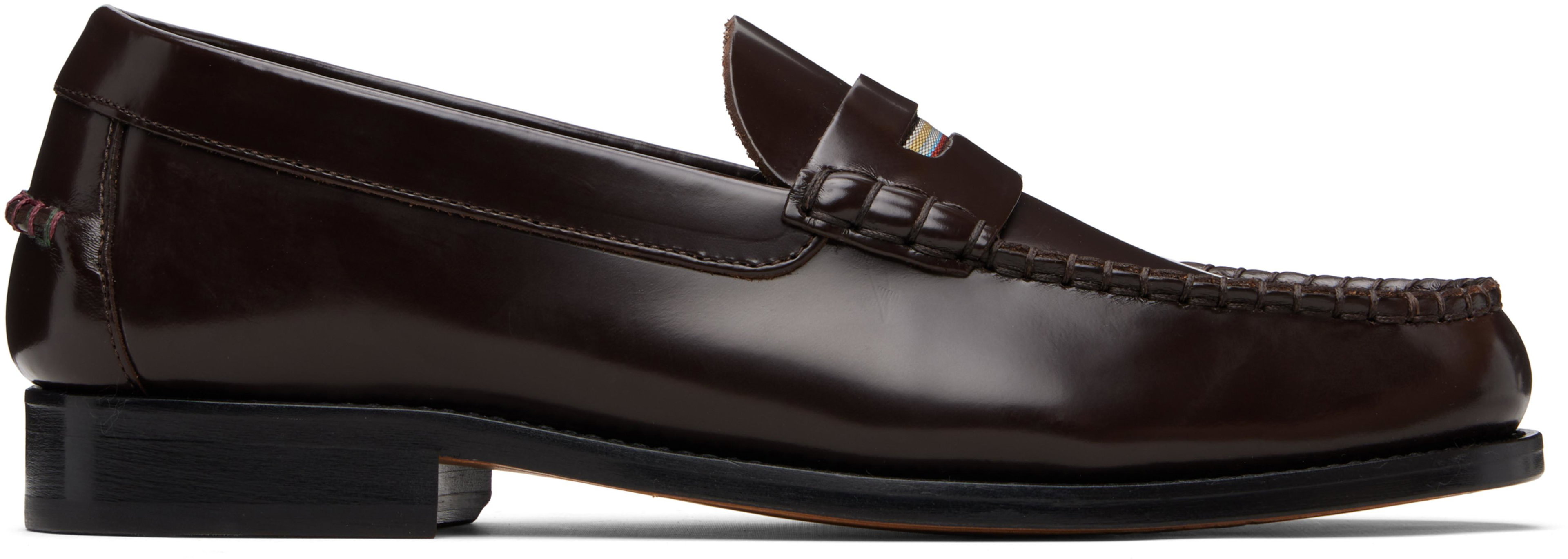 Brown Leather 'Lido' Loafers by PAUL SMITH