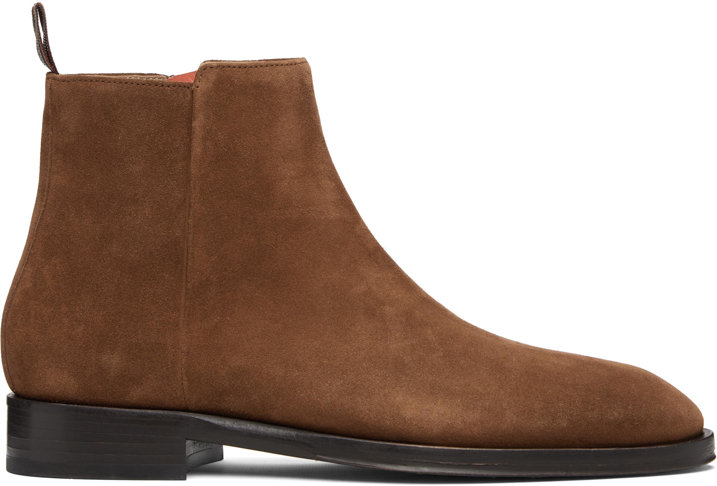 Brown Suede 'Bronson' Boots by PAUL SMITH