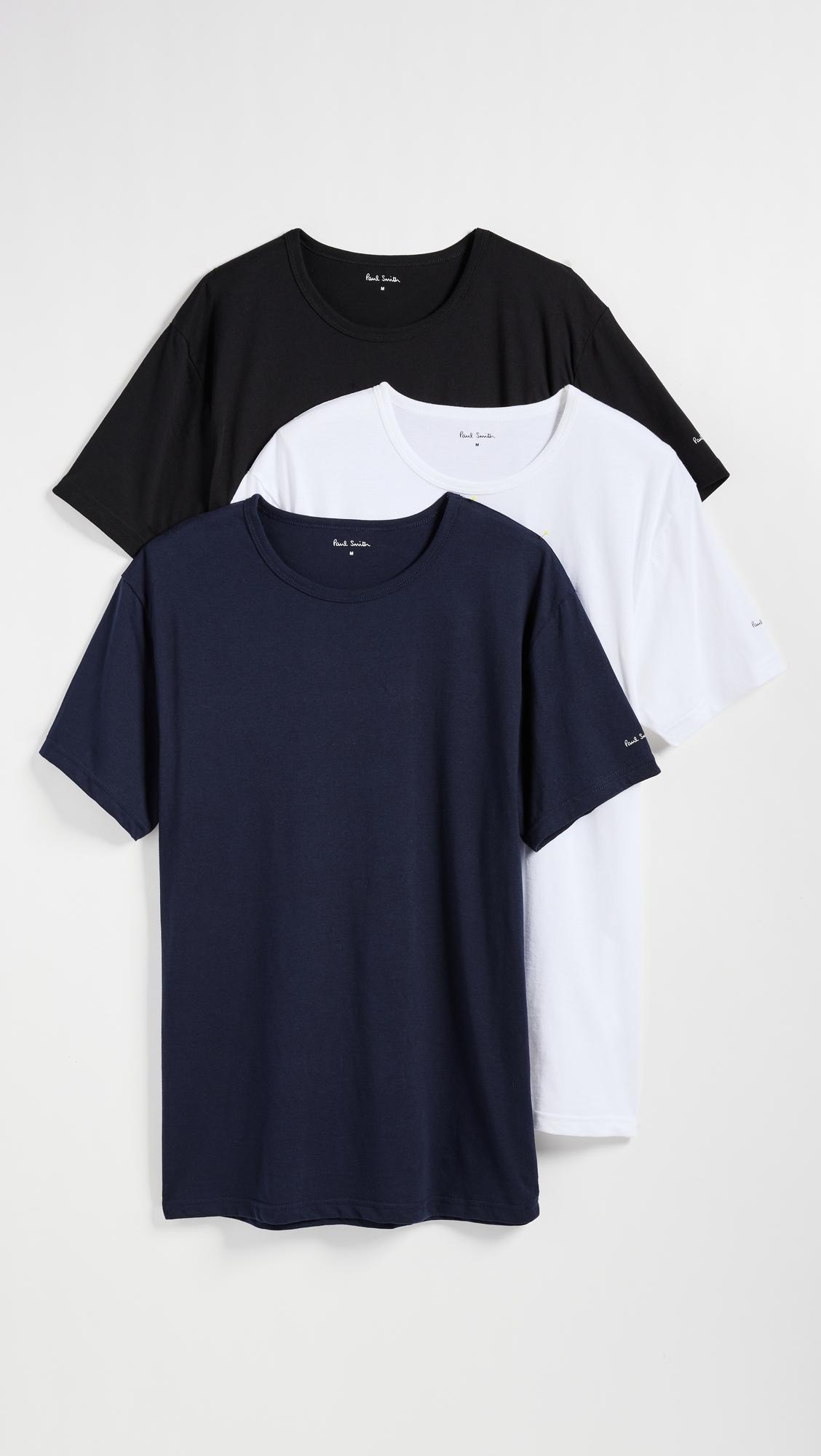 Cotton Logo Lounge 3 Pack T-Shirts by PAUL SMITH