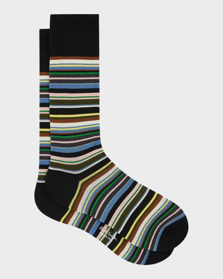 Men's Munich Signature Stripe Crew Socks by PAUL SMITH