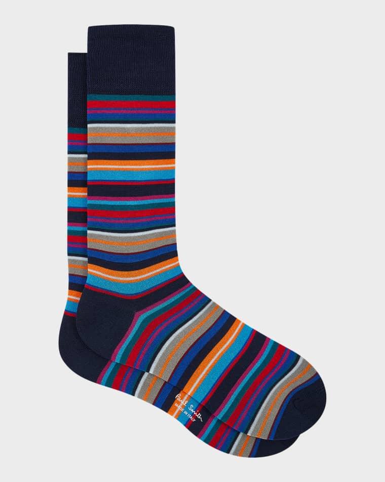 Men's Munich Signature Stripe Crew Socks by PAUL SMITH