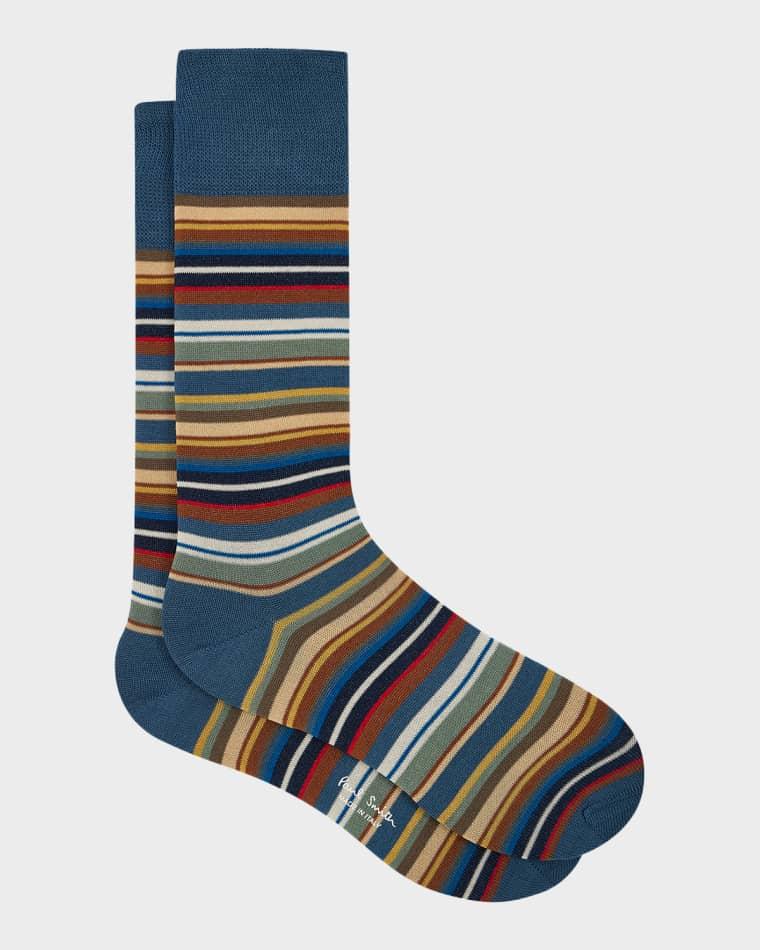 Men's Munich Signature Stripe Crew Socks by PAUL SMITH