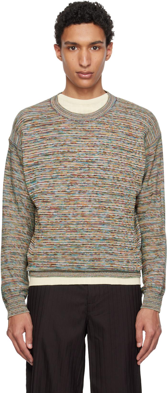 Multicolor 'Signature Stripe' Knitted Cotton Sweater by PAUL SMITH