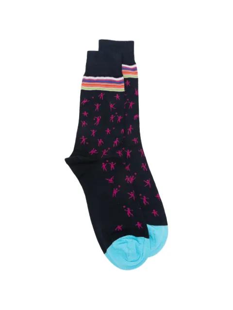 Nathan Games pattern socks by PAUL SMITH