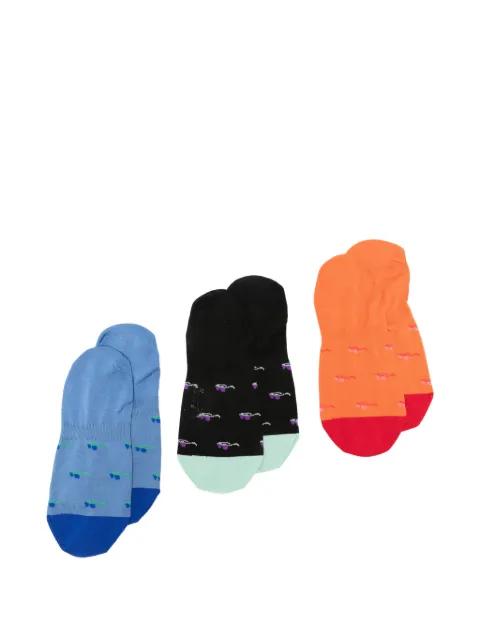 No Show patterned socks (set of three) by PAUL SMITH
