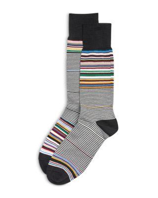 Odd Stripe Crew Socks by PAUL SMITH