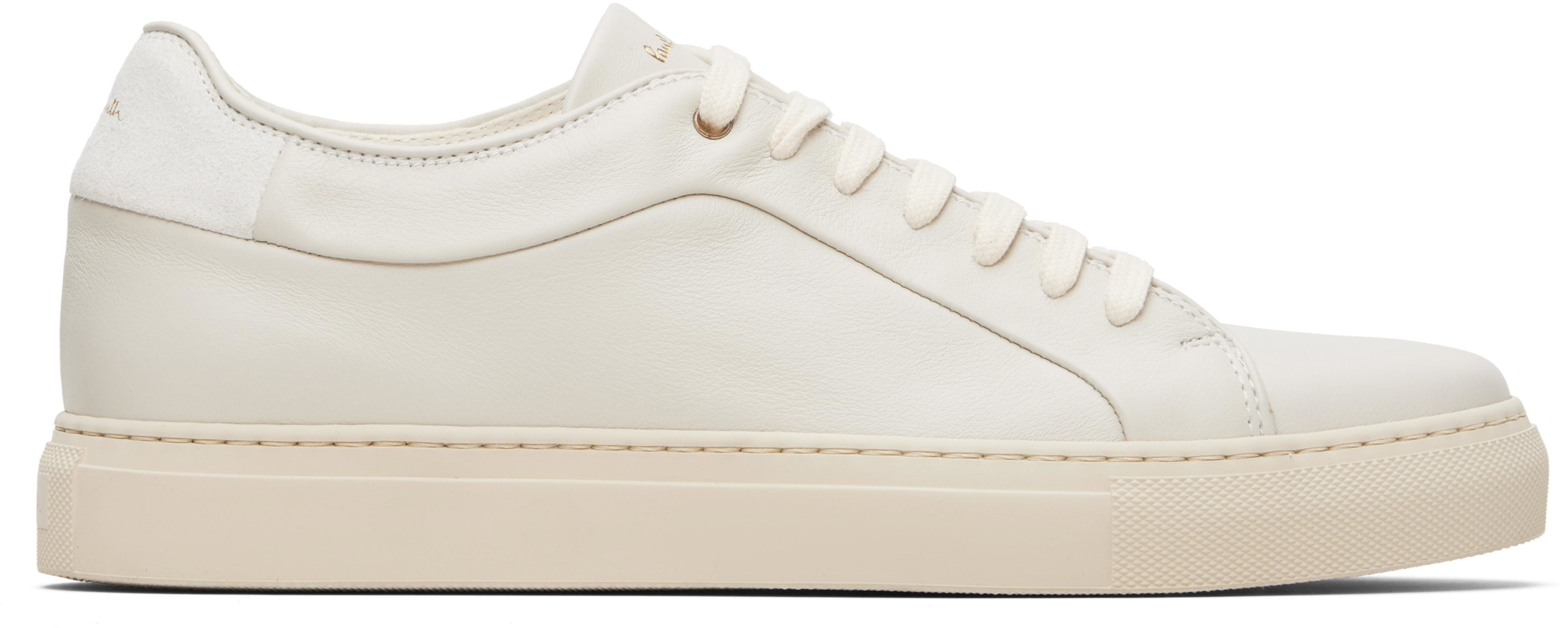 Off-White Leather 'Basso' Sneakers by PAUL SMITH
