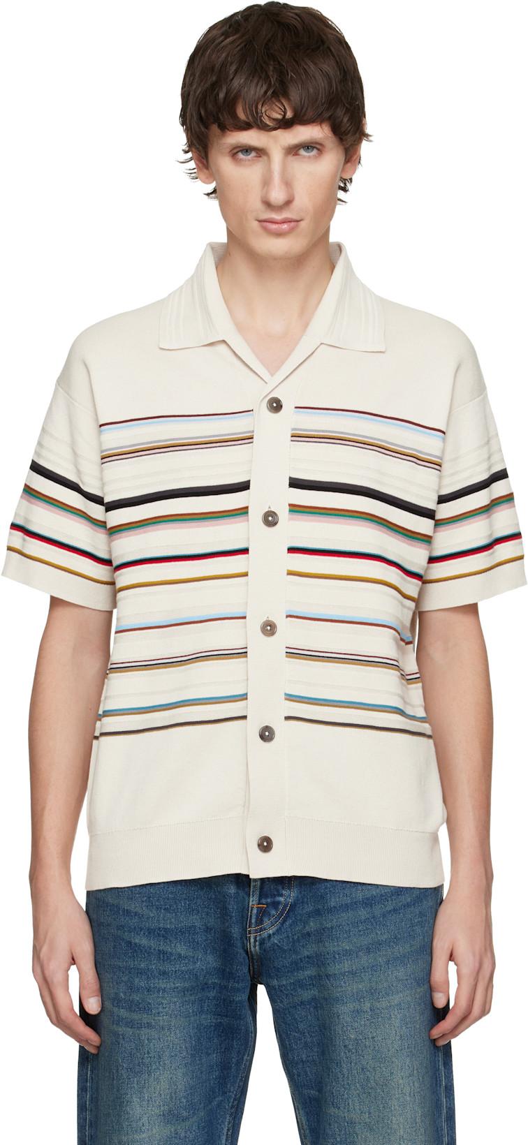 Off-White 'Signature Stripe' Short-Sleeve Shirt by PAUL SMITH