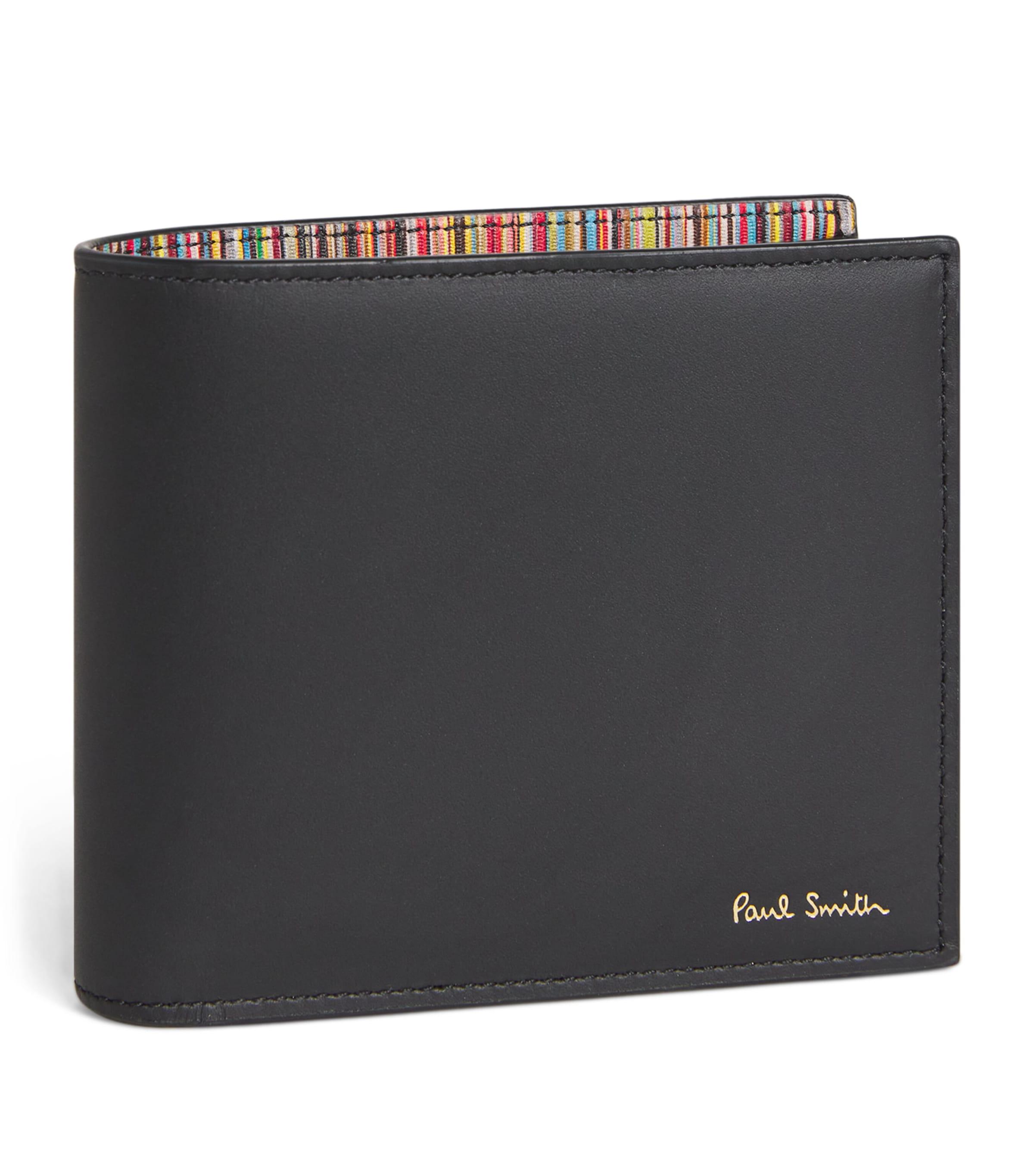 Paul Smith Leather Stripe Insert Bifold Wallet by PAUL SMITH