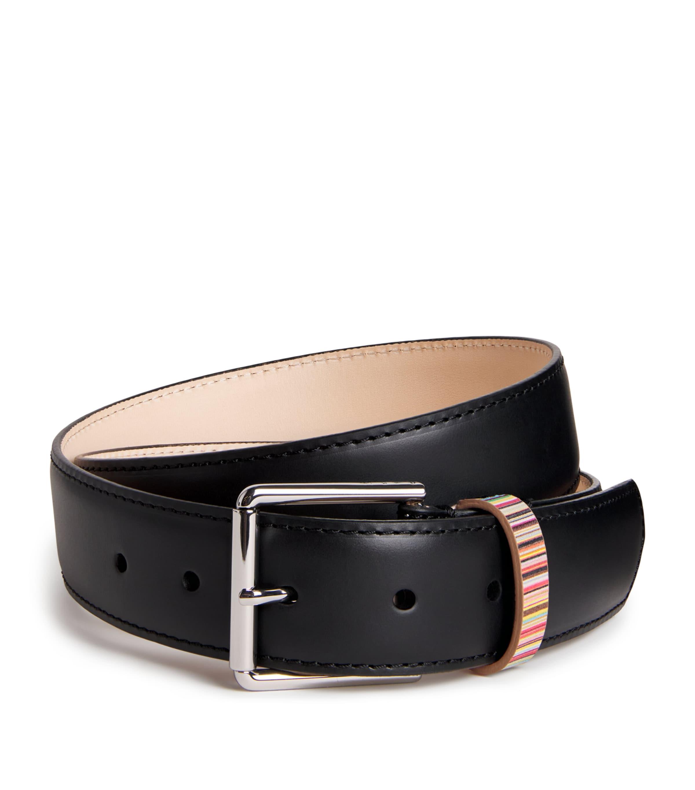 Paul Smith Leather Stripe Loop Belt by PAUL SMITH