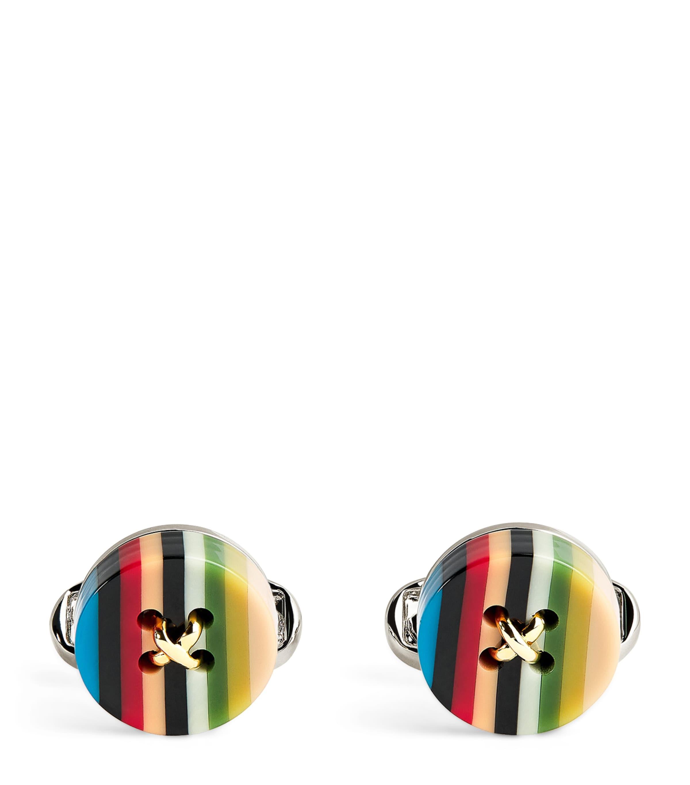 Paul Smith Signature Stripe Button Cufflinks by PAUL SMITH